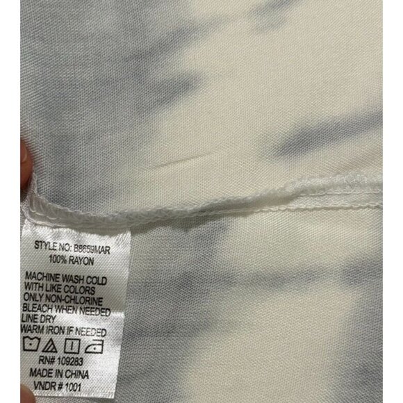 Surf Gypsy Faux Wrap Dress Womens Medium Blue Tie Dye Maxi Swim Cover up Beach - Picture 9 of 11